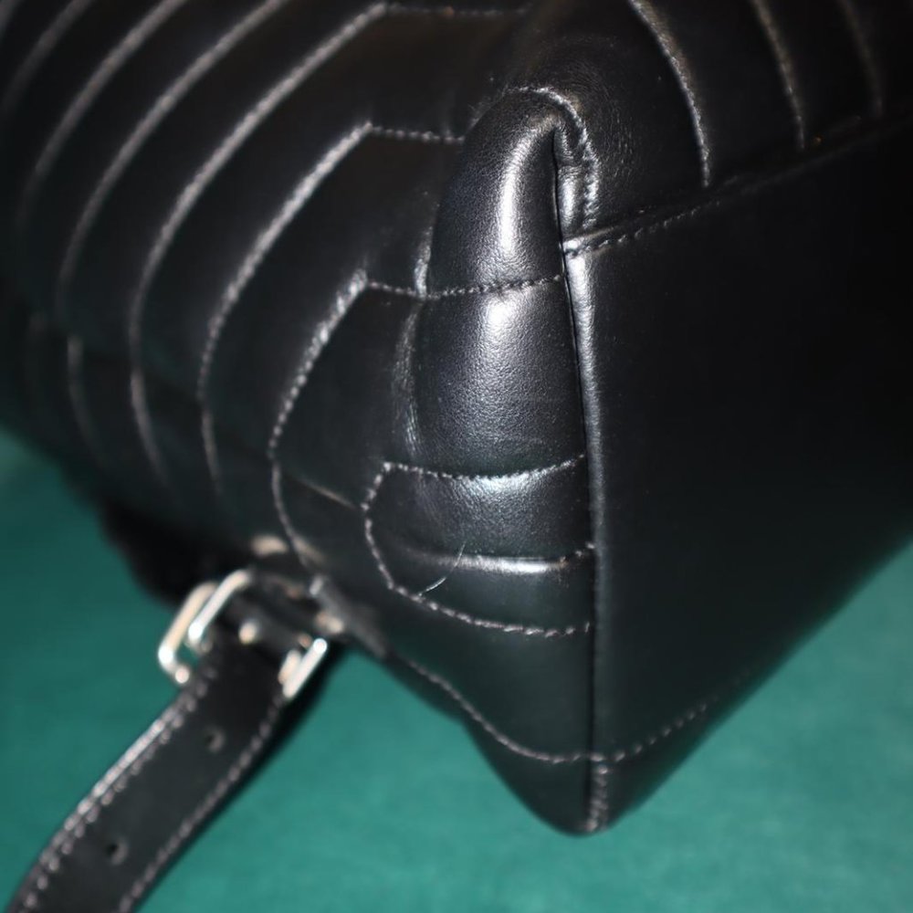 Saint Laurent Calfskin Y Quilted Monogram Medium Loulou Backpack Asphalt - Picture 16 of 16